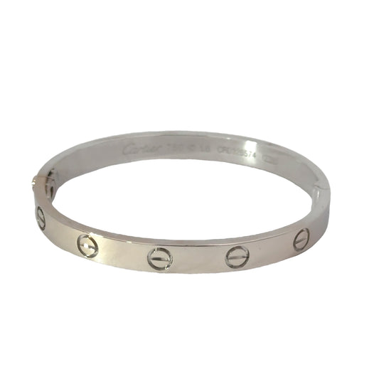 Cartier Love 18K White Gold Bangle