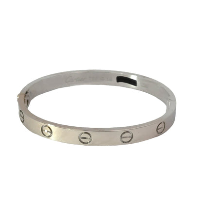 Cartier Love 18K White Gold Bangle