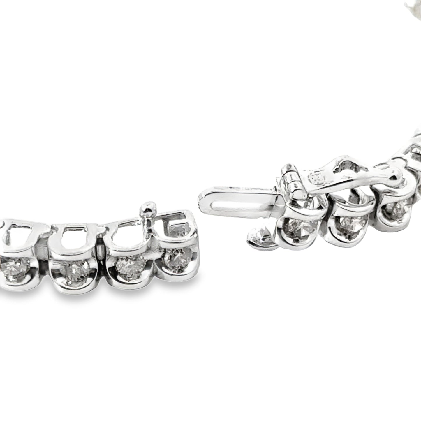 Elegant 14K White Gold & Diamond Bracelet