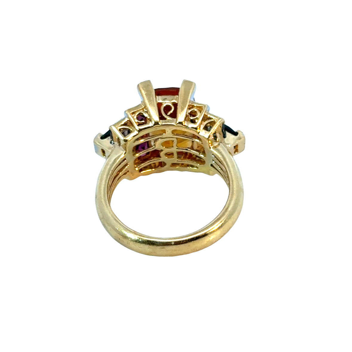 Bellari 18K Yellow Gold Citrine, Peridot & Multi-Stone Diamond Ring