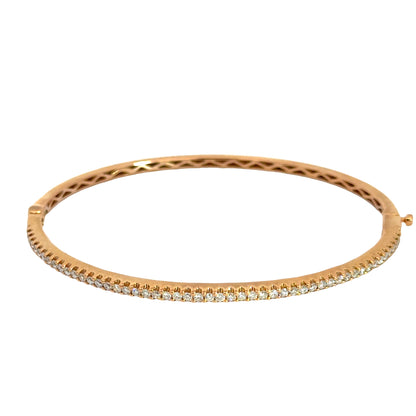 18K Yellow Gold Diamond Bangle Bracelet by Mayors