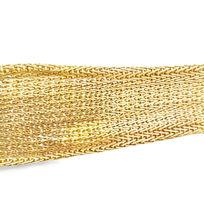 1950s 18K Rose Gold Diamond Mesh Knot Bracelet