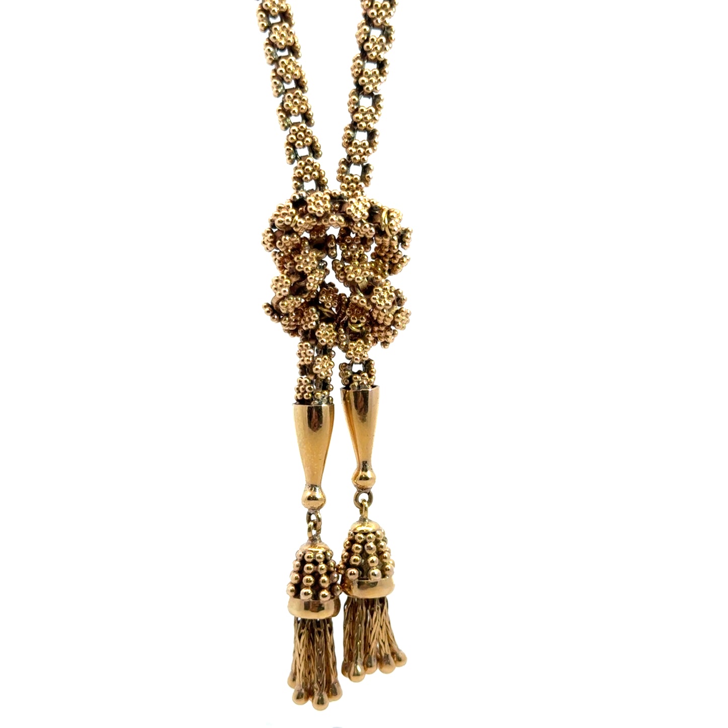 Retro 18K Rose Gold Tassel Necklace