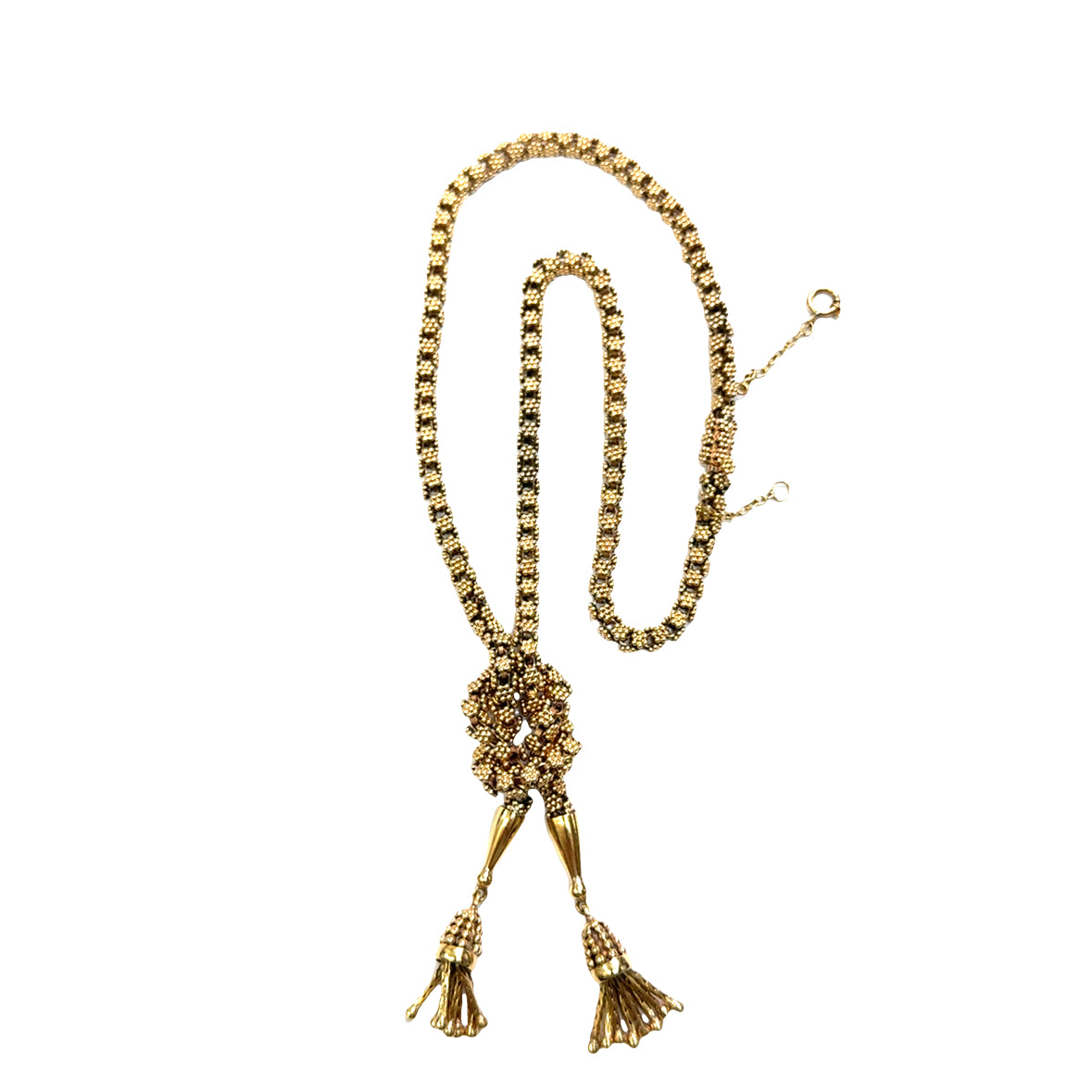 Retro 18K Rose Gold Tassel Necklace