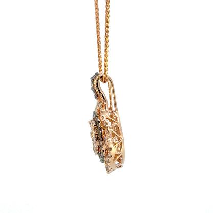 Le Vian 14K Rose Gold Diamond Cluster Pendant Necklace