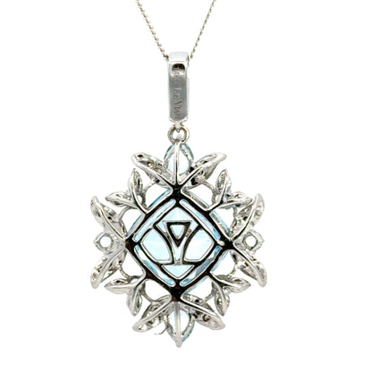 Stunning Le Vian Aquamarine & Diamond Pendant