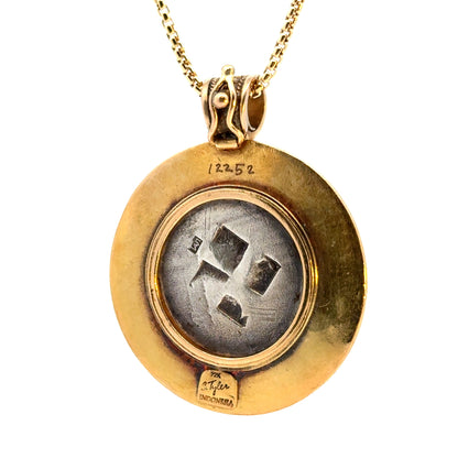 22K Yellow Gold Ancient-Style Coin Pendant