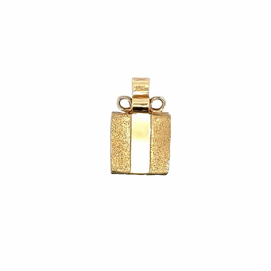 Vintage 10Yellow Gold Gift Box Charm