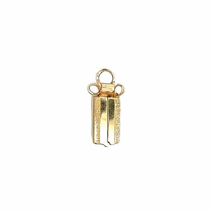 Vintage 10Yellow Gold Gift Box Charm