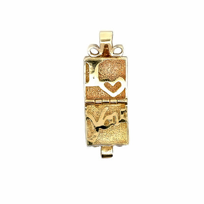 Vintage 10Yellow Gold Gift Box Charm