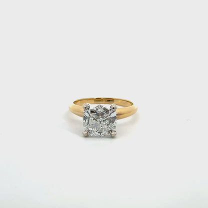 Classic 14K Gold Lab Grown Diamond Solitaire Ring