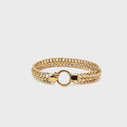 14K Yellow Gold Woven Link Bracelet