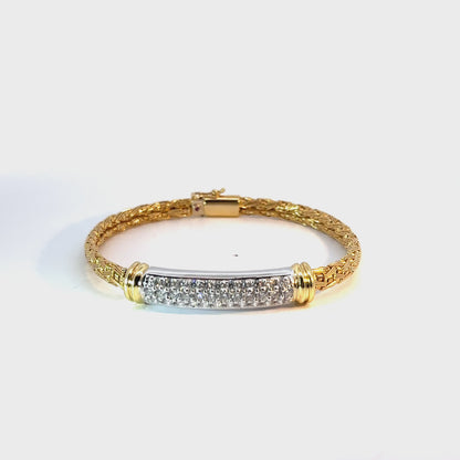 Roberto Coin 18K Two-Tone Diamond Bracelet