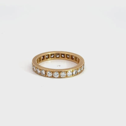 14K Yellow Gold Diamond Eternity Band