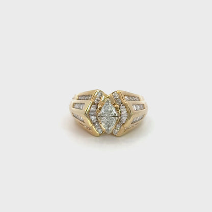 Bold Vintage 1980-1990’s Ring 14K Yellow Gold