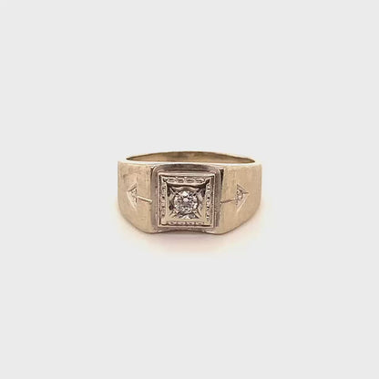 Vintage 1940's 14K Diamond Ring